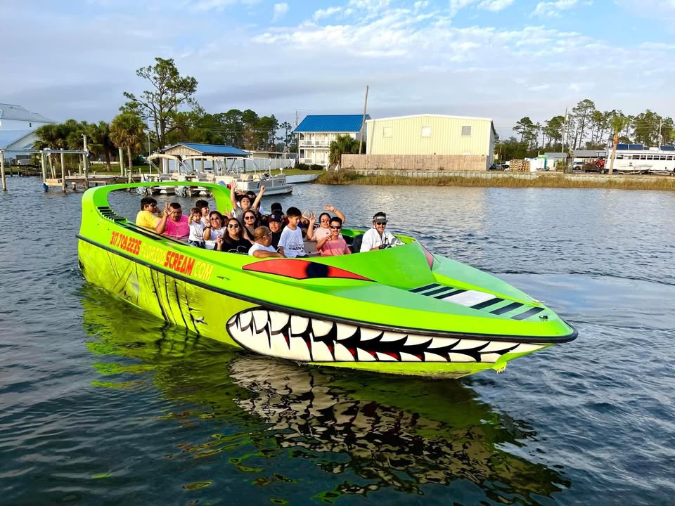 Ride the Scream Machine Jet Boat